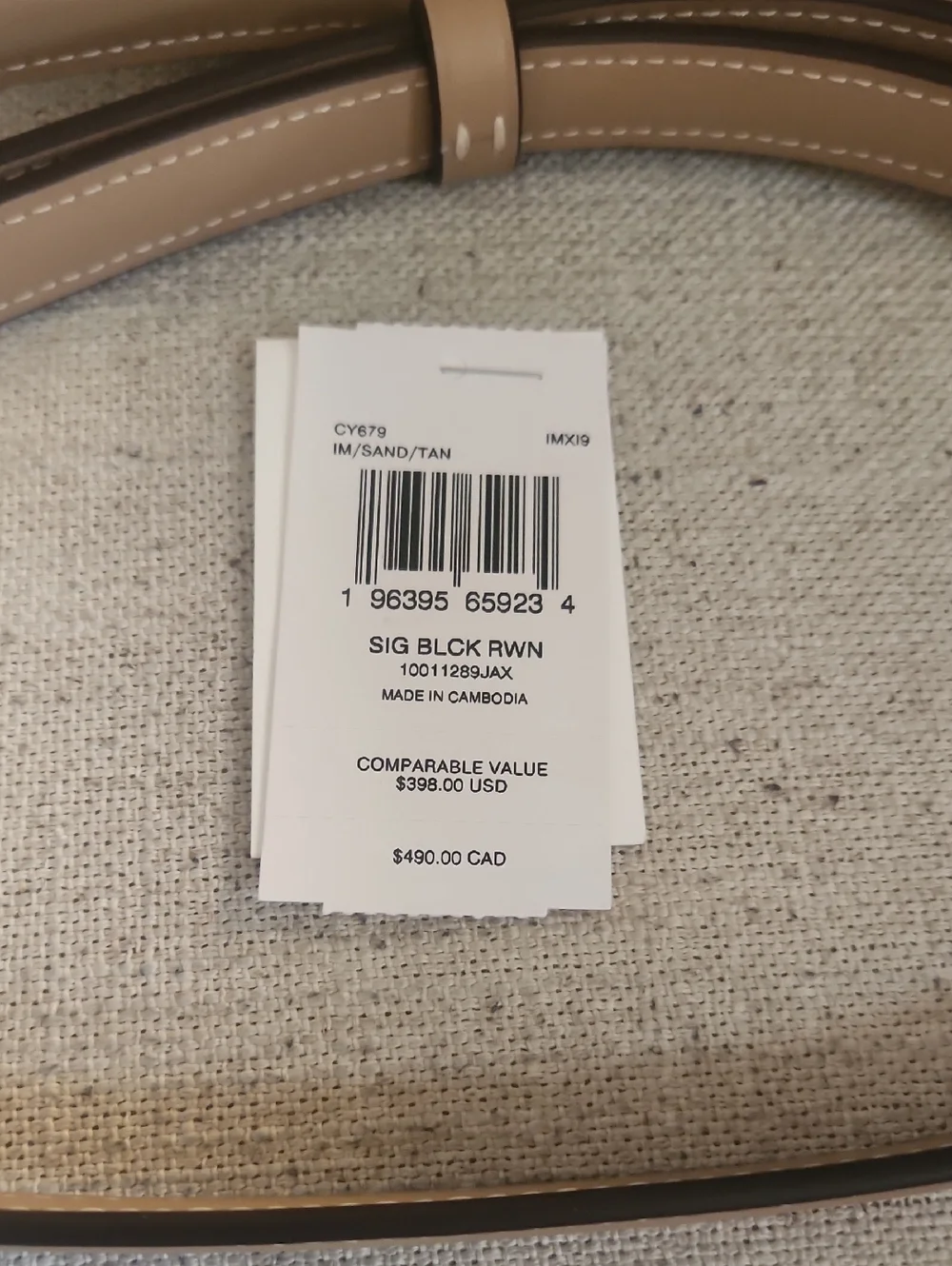 Coach Tan And Sand Rowan Satchel - Picture 3 of 4